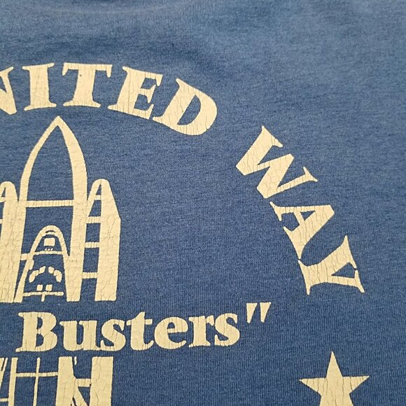RARE Vintage Martin Marietta Space Shuttle T Shirt Size L UNITED WAY USA Tee - Picture 11 of 15